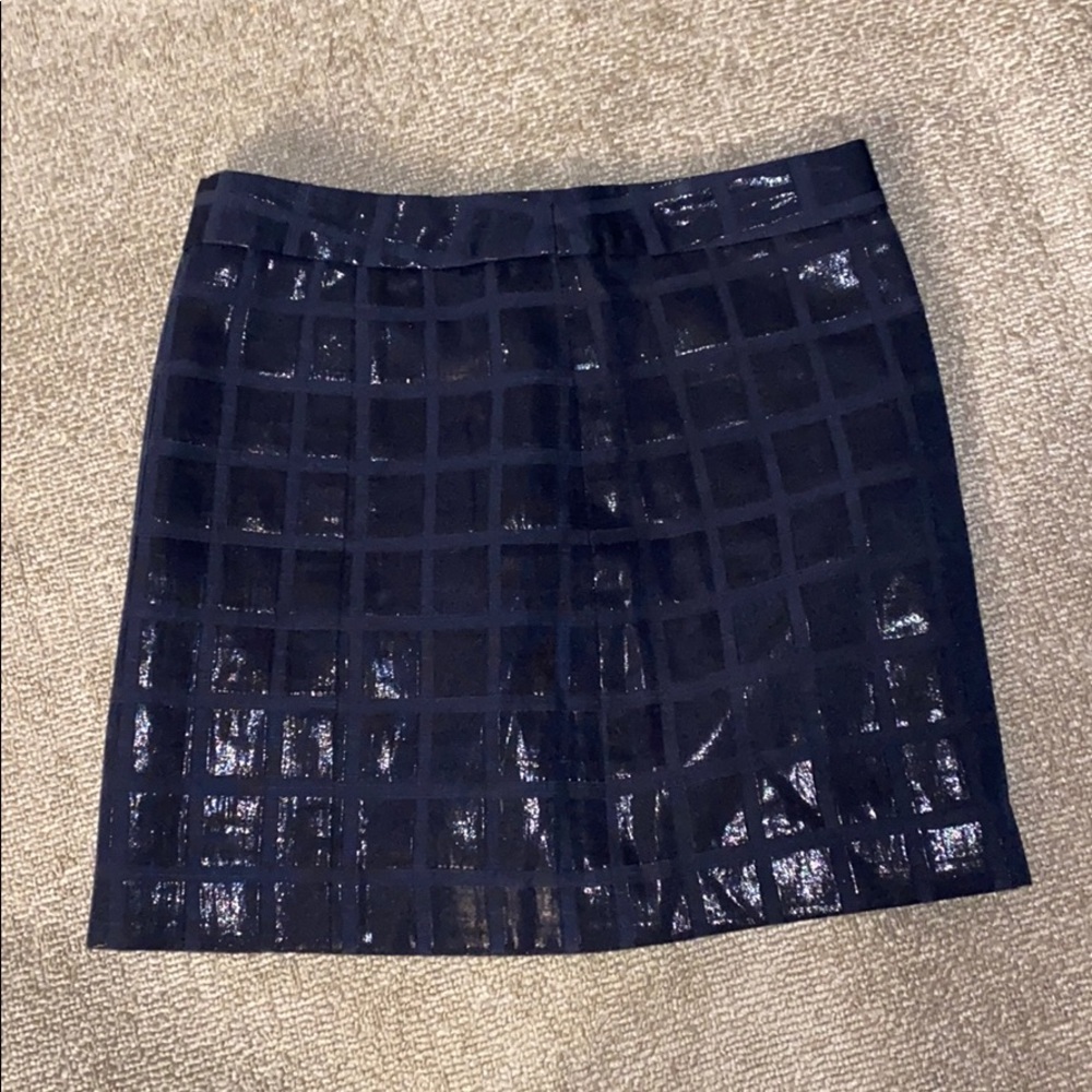 Blue mini pencil skirt